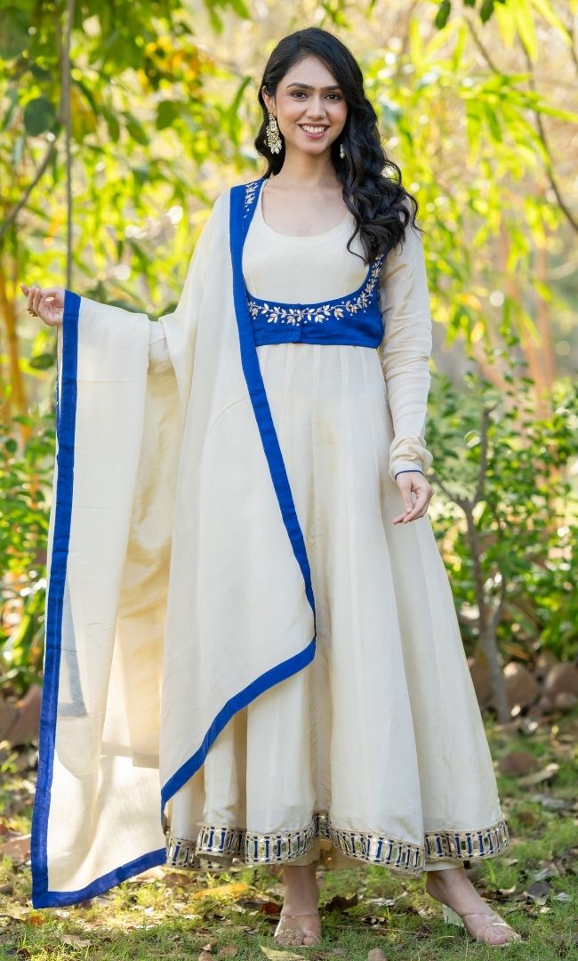 Neel Taskeen Anarkali Set