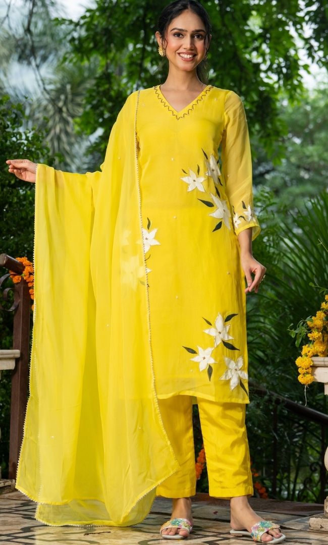 Solya Handpainted Suit Set