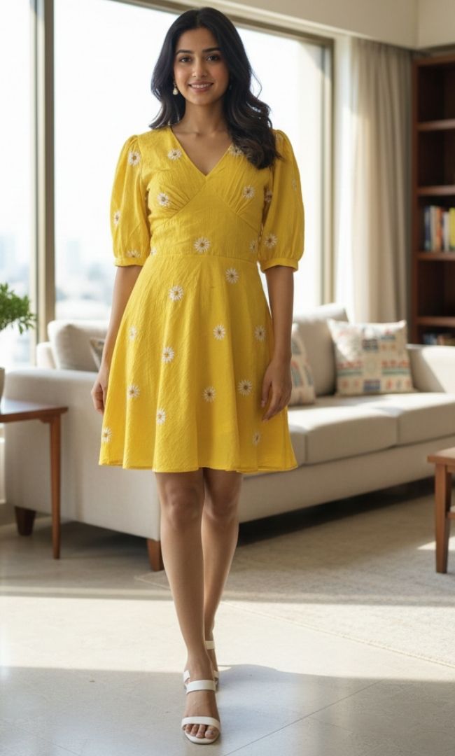 Buttercup Cotton Dress