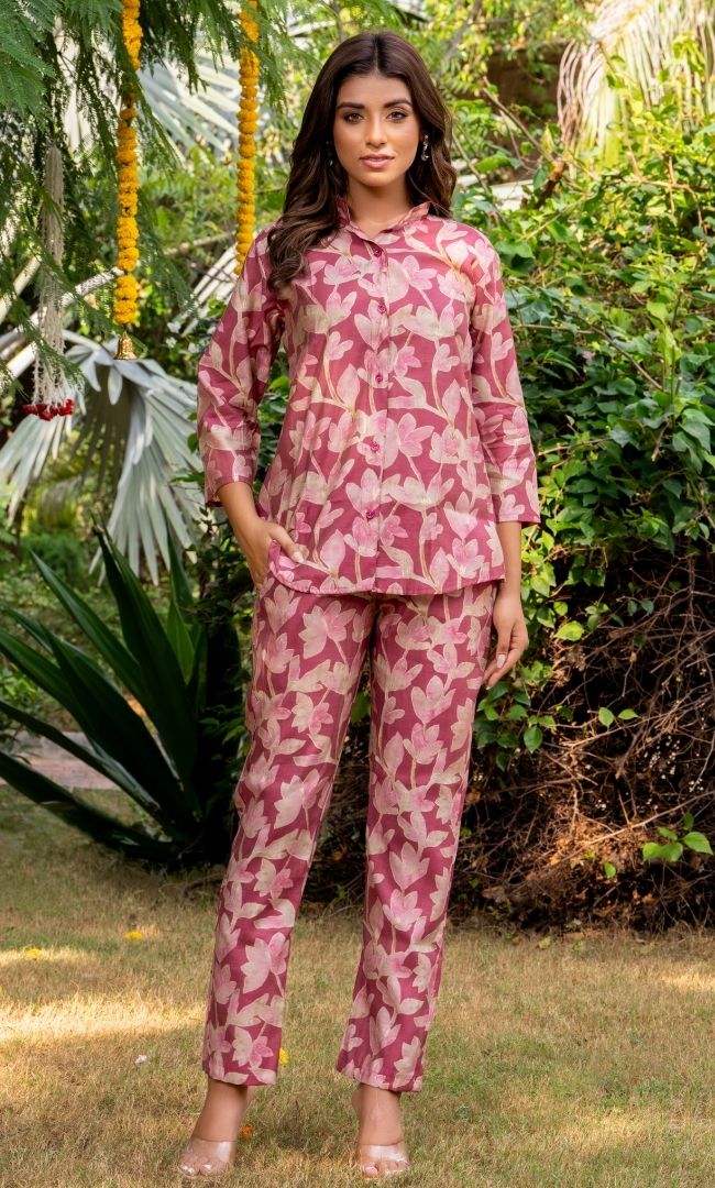 Brick Floral Printed Co-ord Set