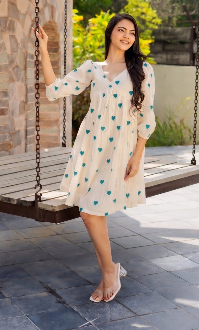 Turquoise Heart Dress
