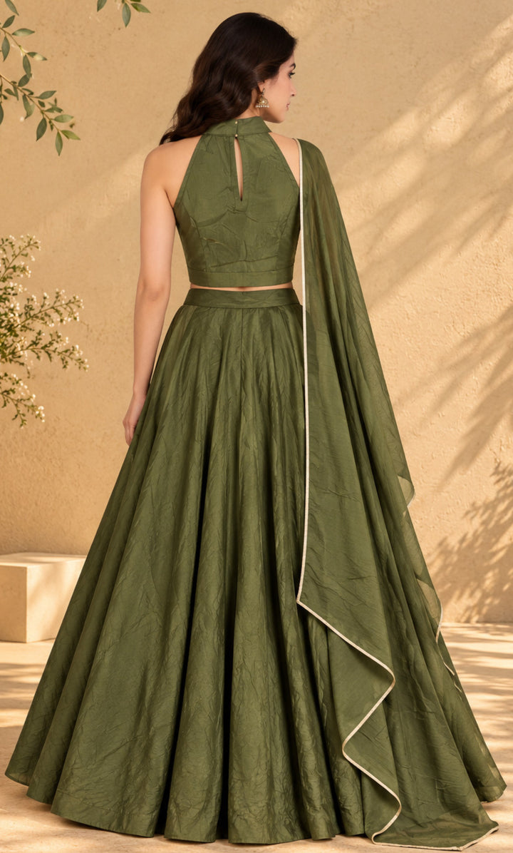 Aaira Green Tissue Lehenga