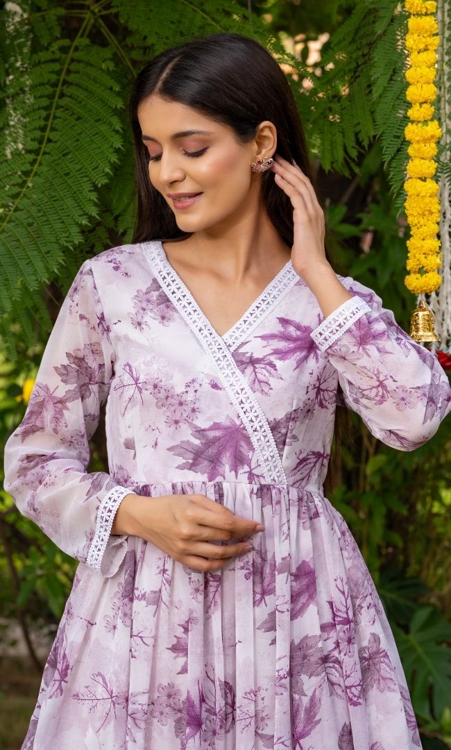 Dusty Pink Floral Suit Set