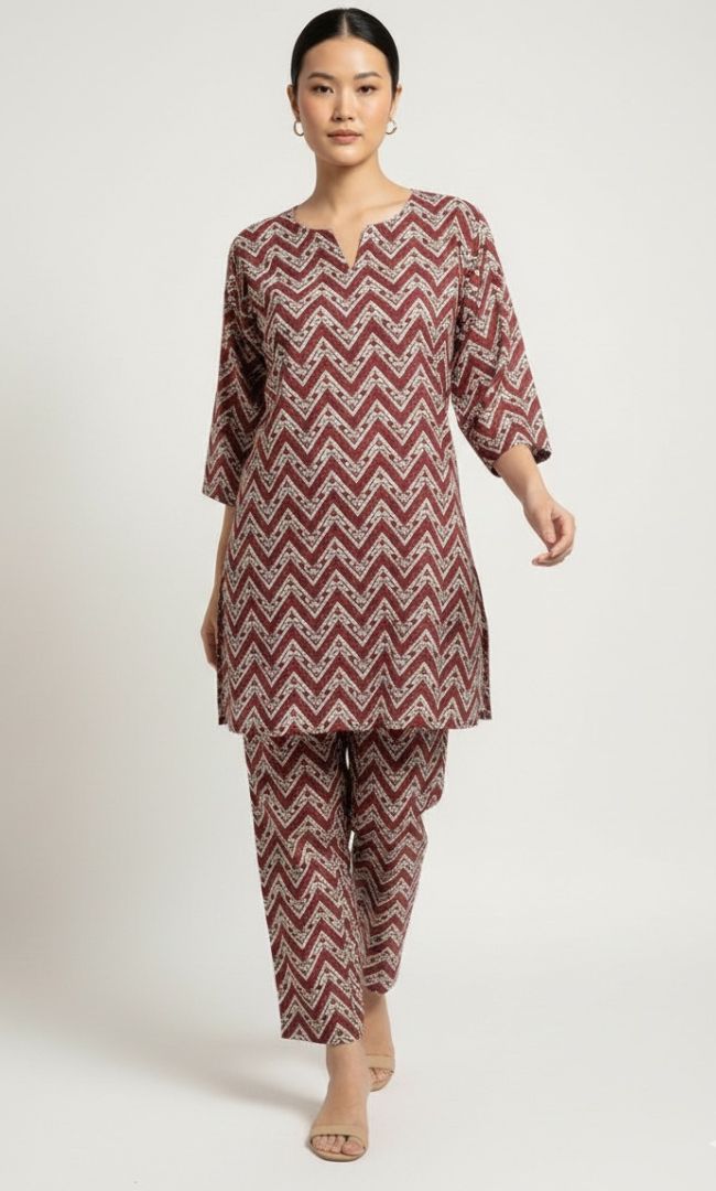 Deep Maroon Rozana Wear