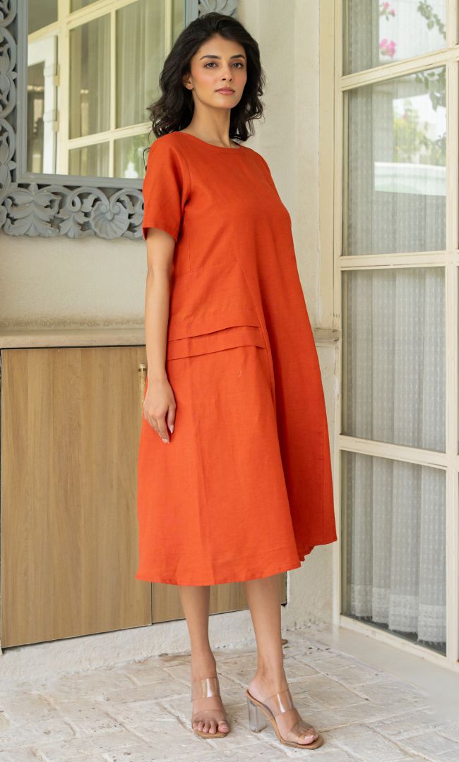 Clay Charm Summer Dress