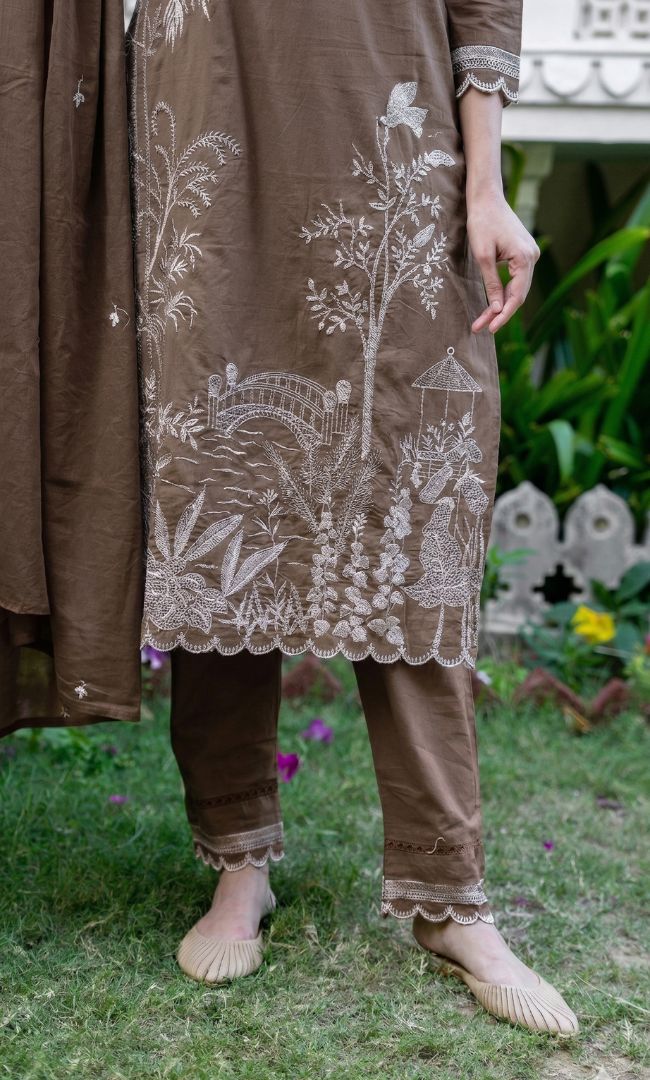 Mud Brwon Suit Set