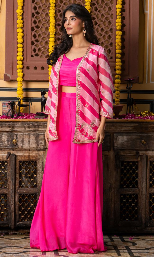 Pink Prism Leheriya Set
