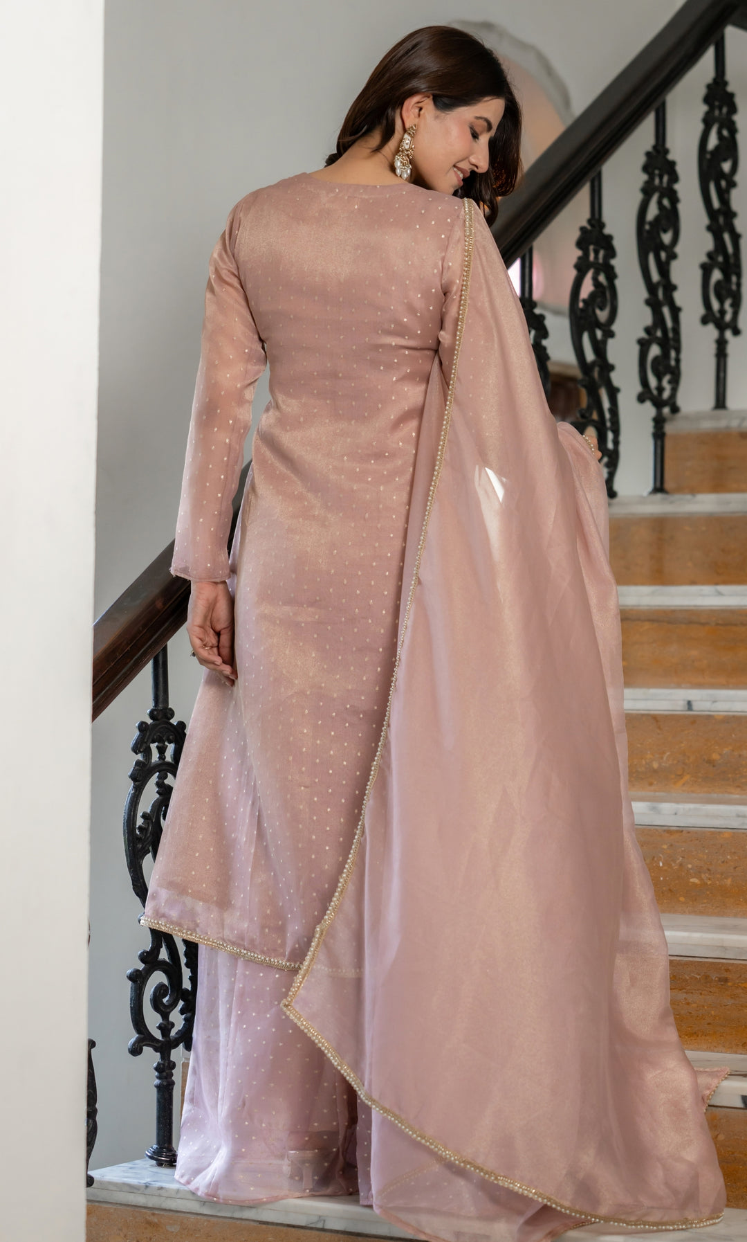 Pihu Pink Angrakha Set