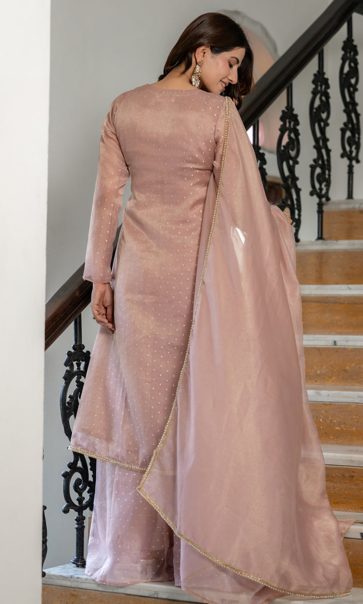 Pihu Pink Angrakha Set