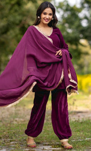 Vineyard Velvet Kurta Set