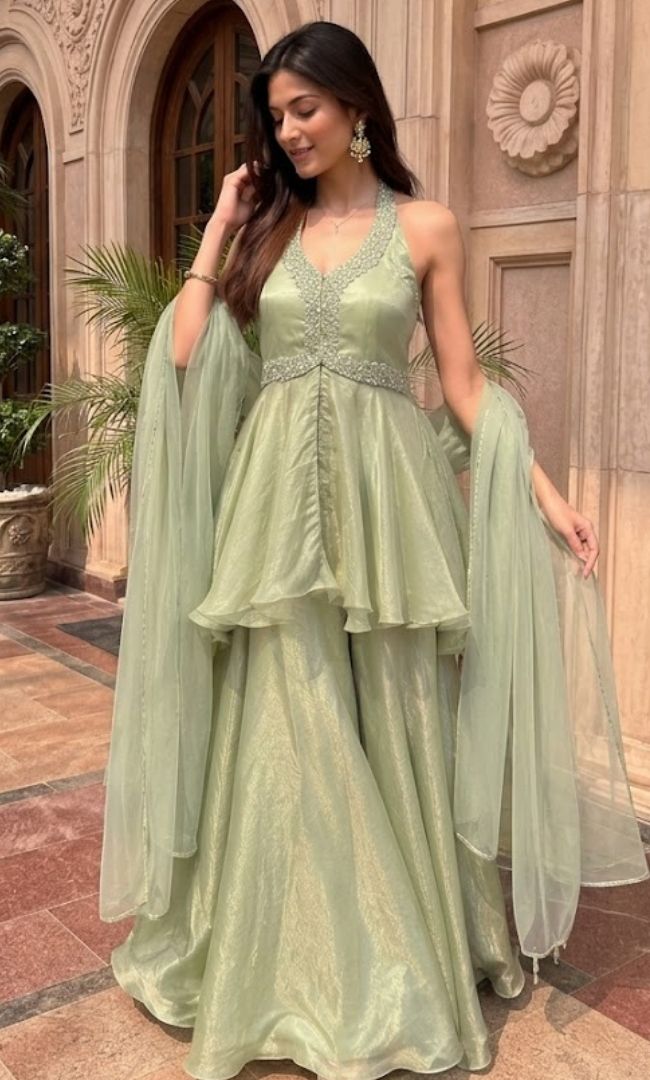 Pistachio Grace Palazzo Set