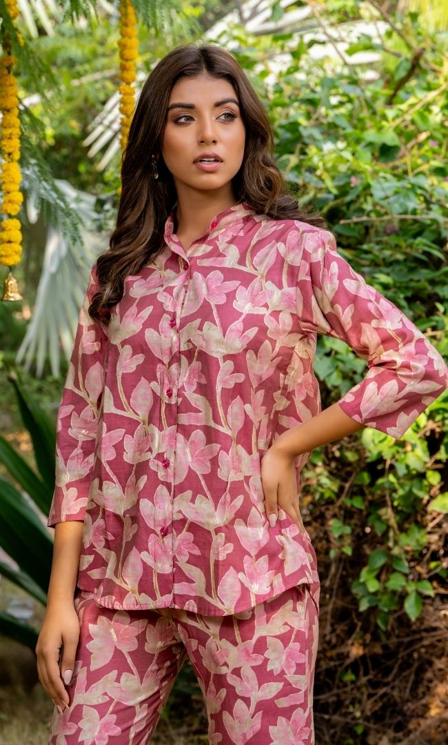 Brick Floral Printed Co-ord Set