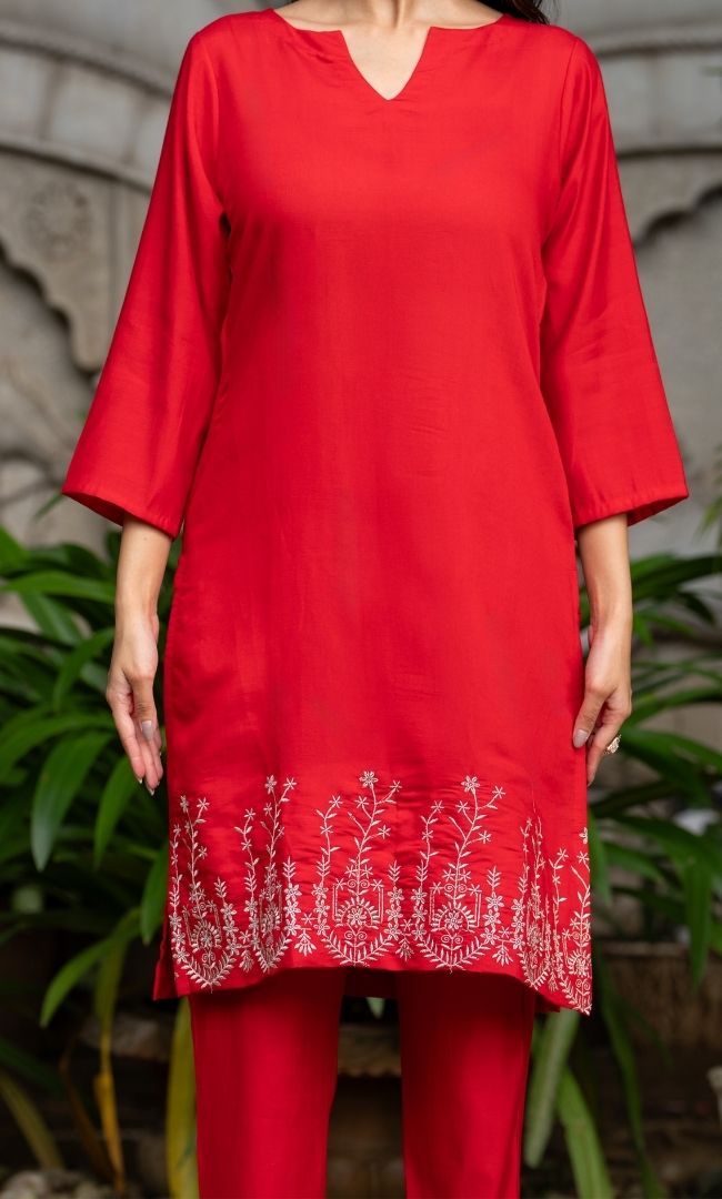 Vibe Red Co ord Set