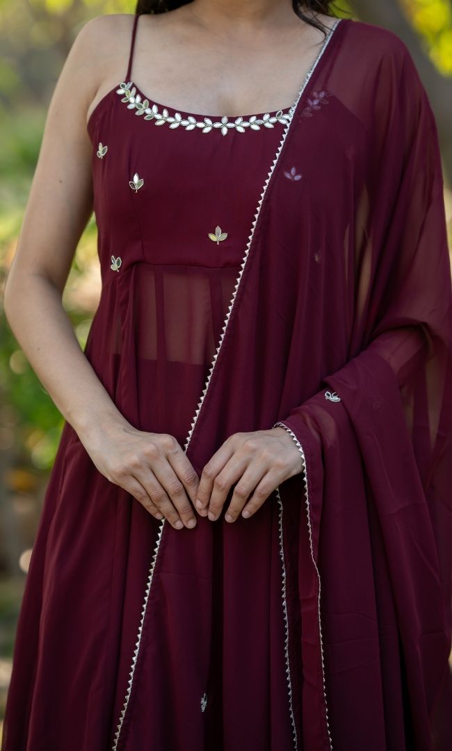 Kaach Butta Anarkali Palazzo Set