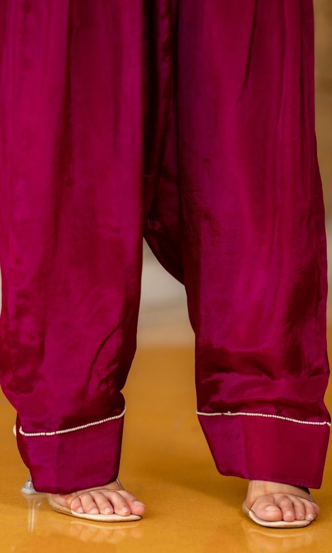 Tulip Wine Co-ord Set