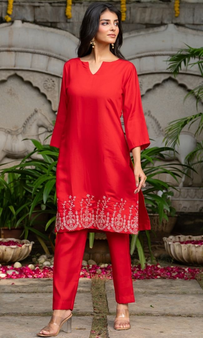 Vibe Red Co ord Set
