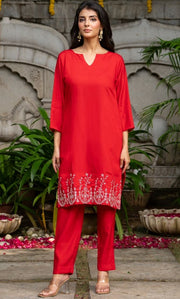 Vibe Red Co ord Set