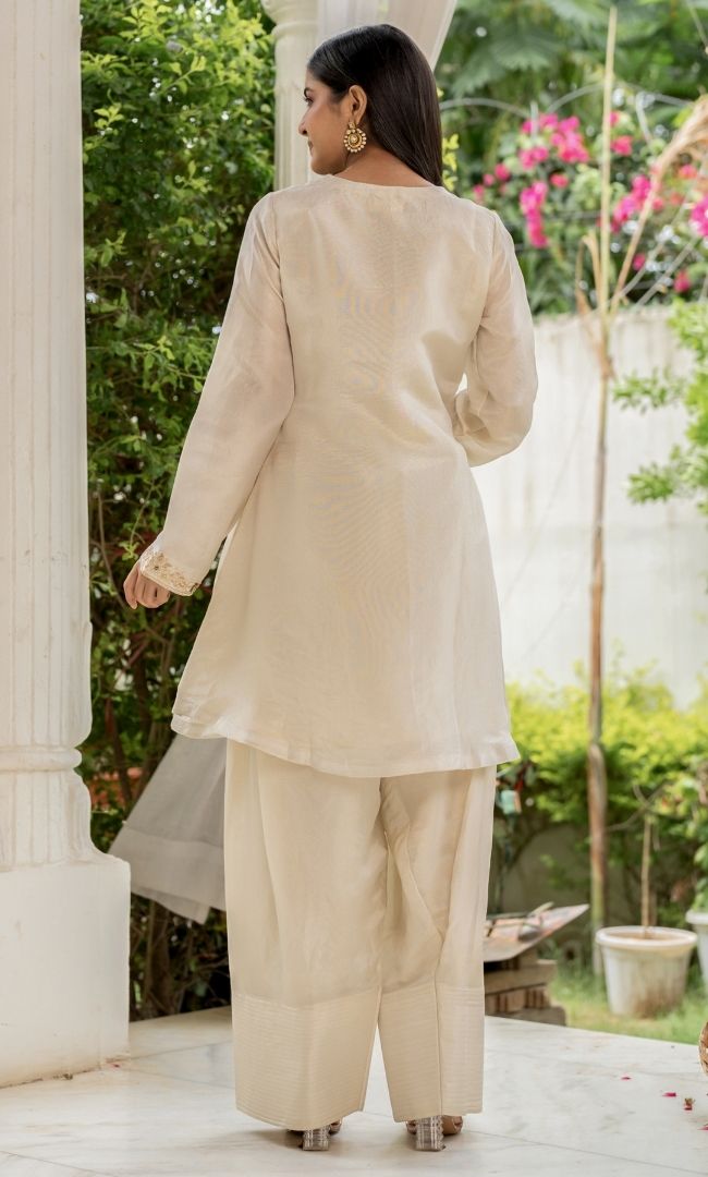Bloom Tissue Ivory Suit Set
