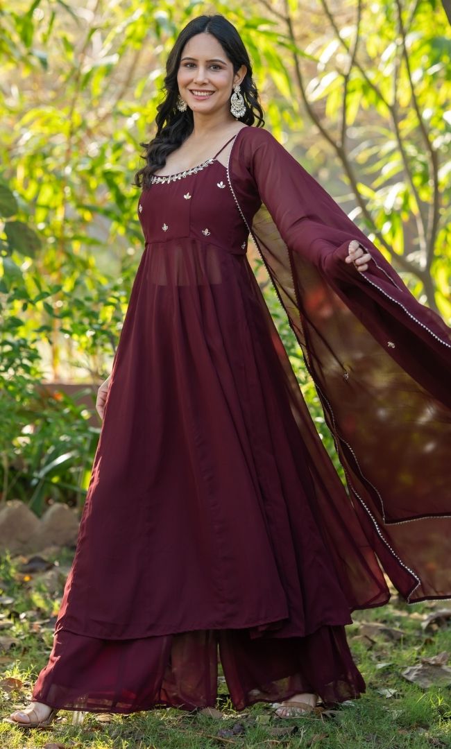 Kaach Butta Anarkali Palazzo Set