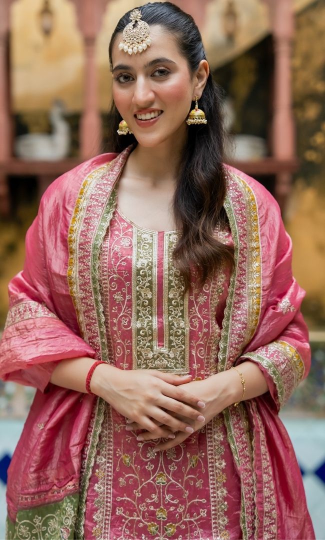 Fiza Pink Suit Set
