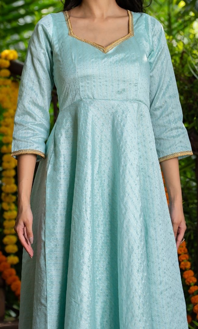 Turvya Turquoise Suit Set