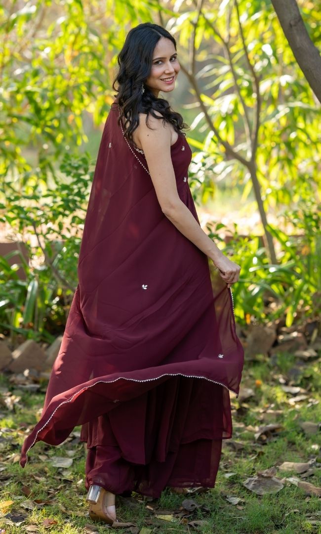 Kaach Butta Anarkali Palazzo Set