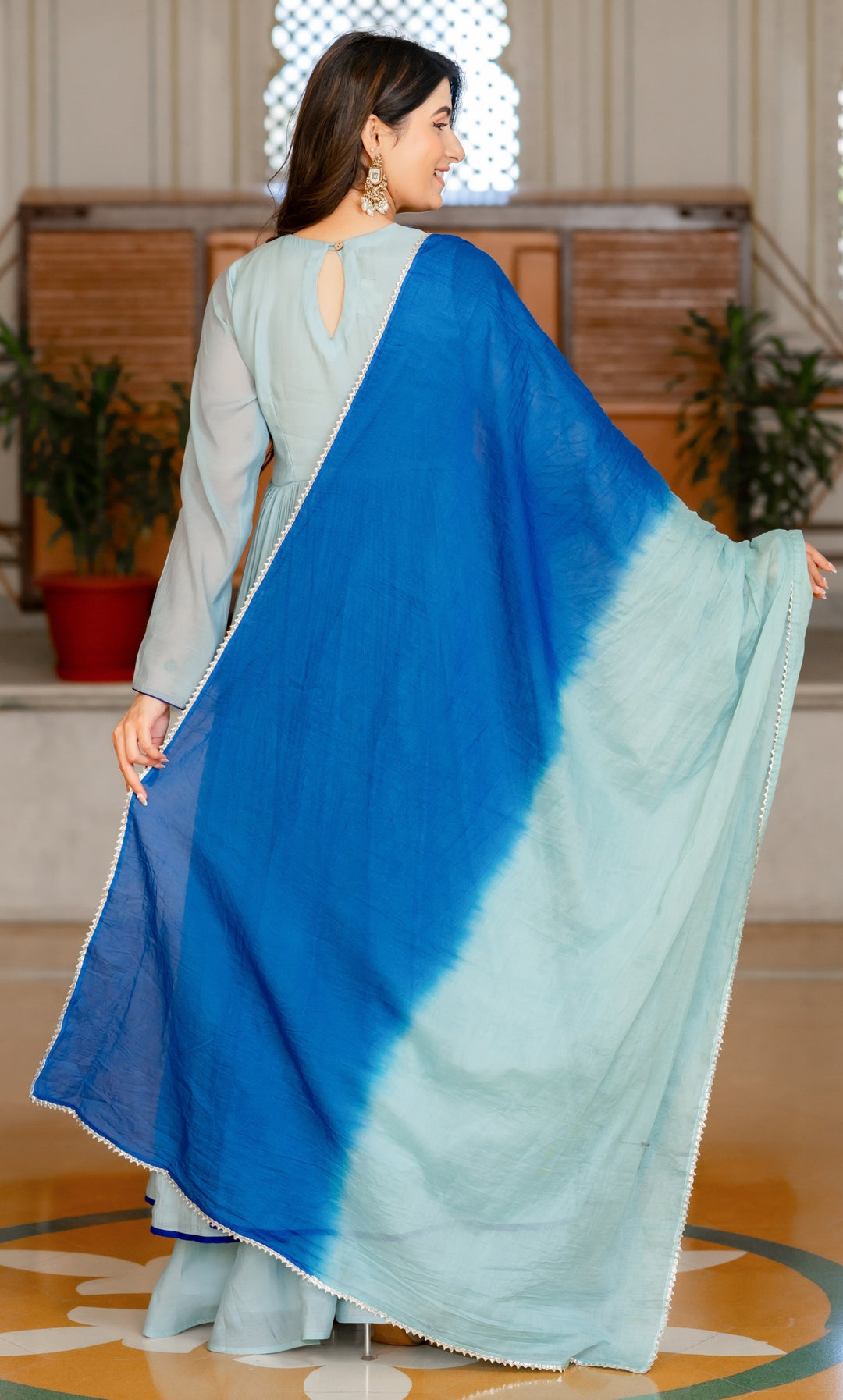 Neerika Blue Anarkali Set