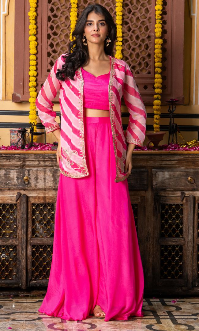 Pink Prism Leheriya Set