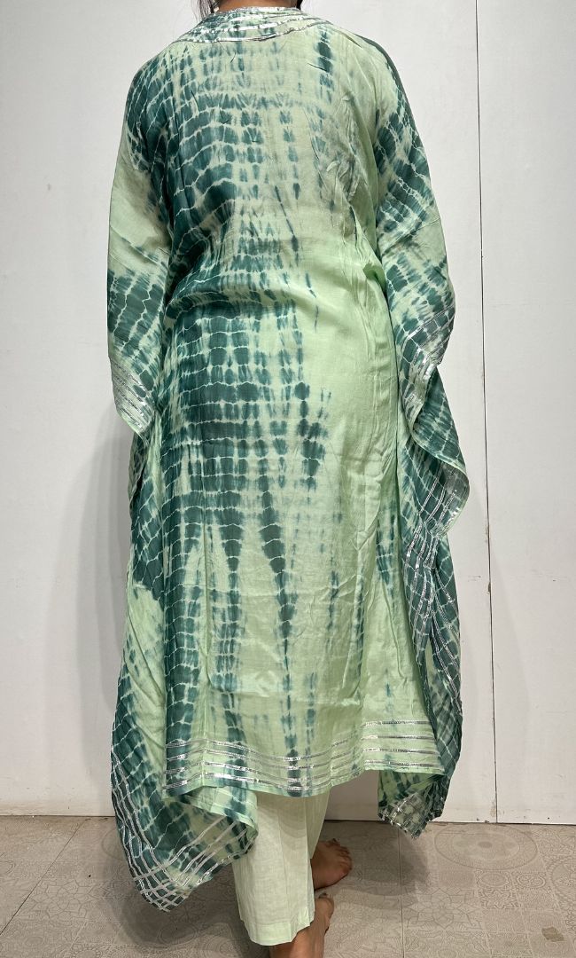 Green Shibori Kaftan