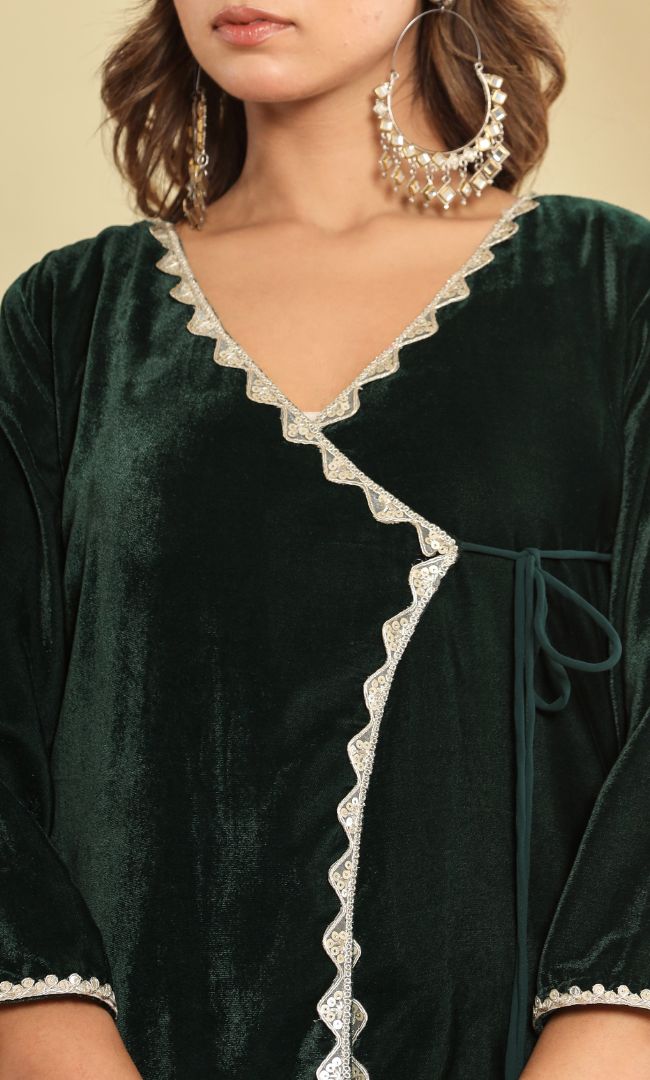 Forest Green velvet set