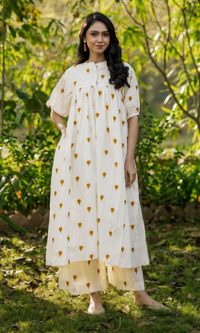 Mustard Lala Love Co-ord Set