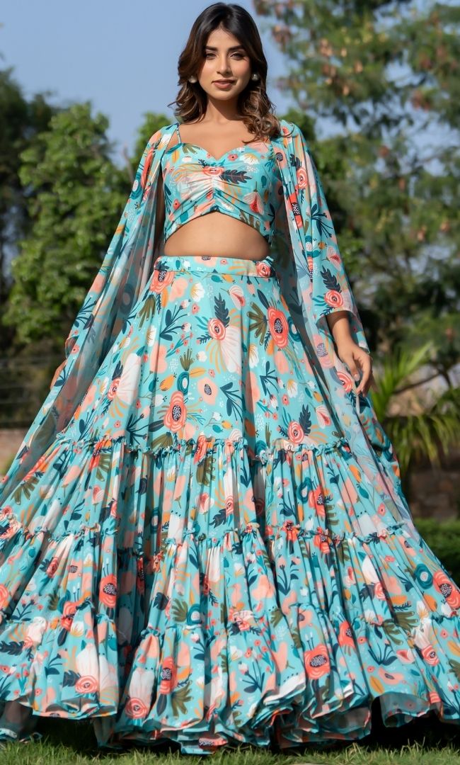 Farida Printed Lehenga Set