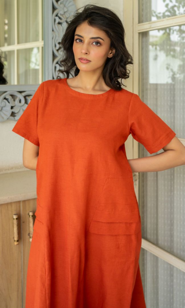 Clay Charm Summer Dress