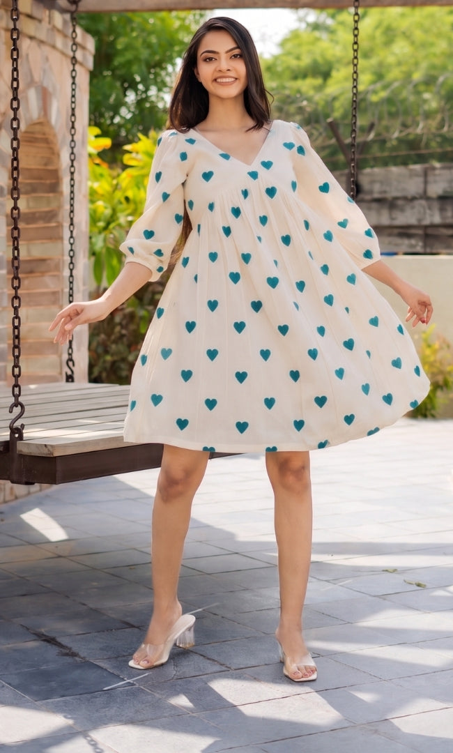 Turquoise Heart Dress
