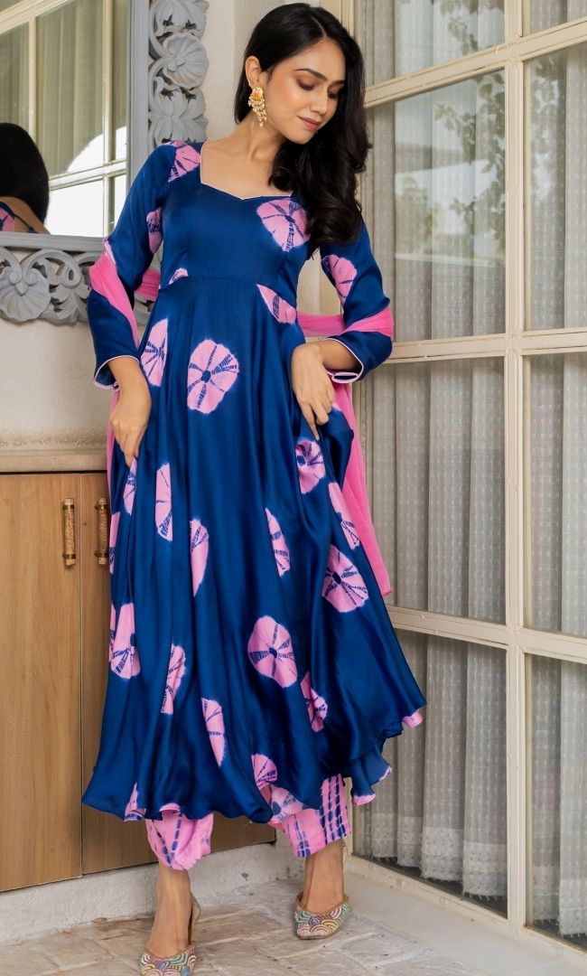 Neel Tara Anarkali Set