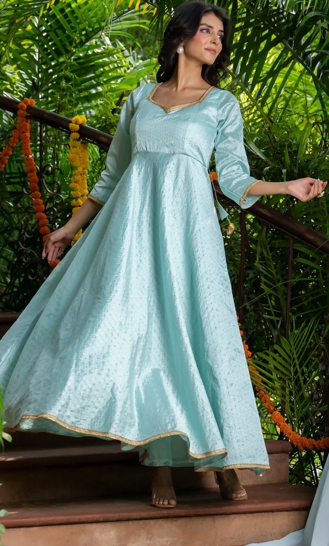 Turvya Turquoise Suit Set