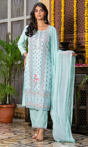 Aqua Blue Suit Set