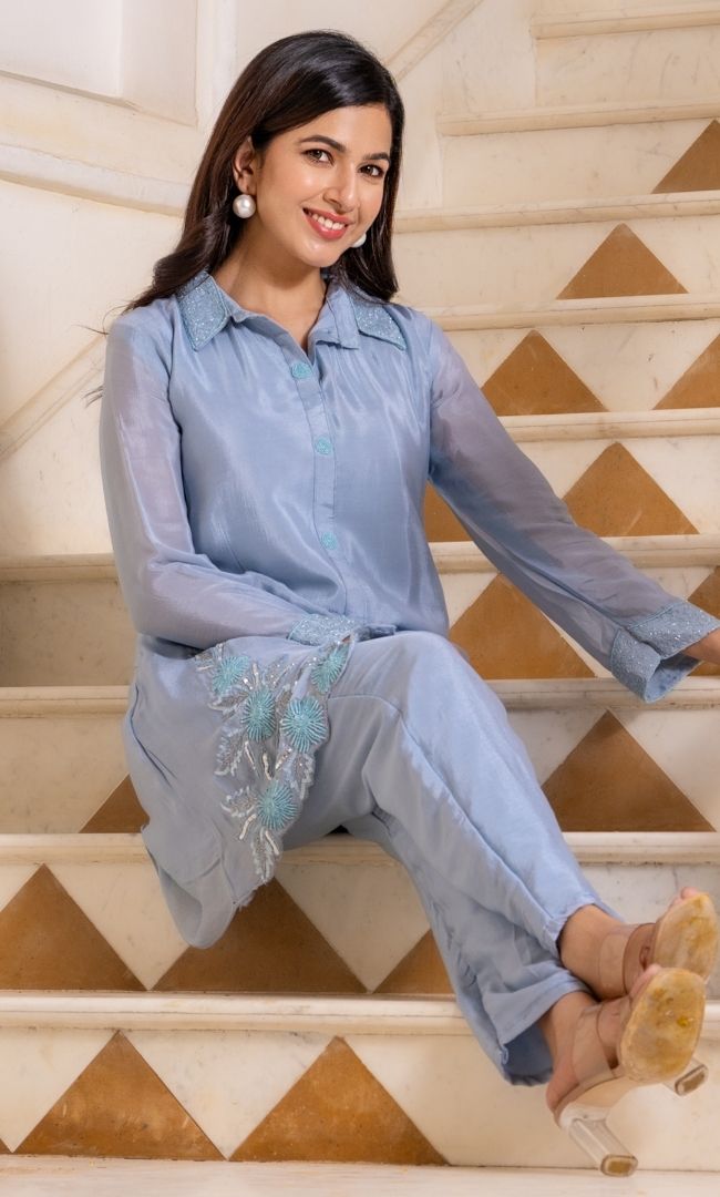 Blizzard Blue Co-ord Set