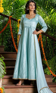 Turvya Turquoise Suit Set