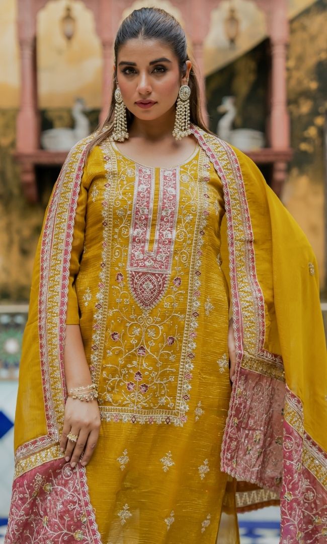 Sabzaar Green Suit Set