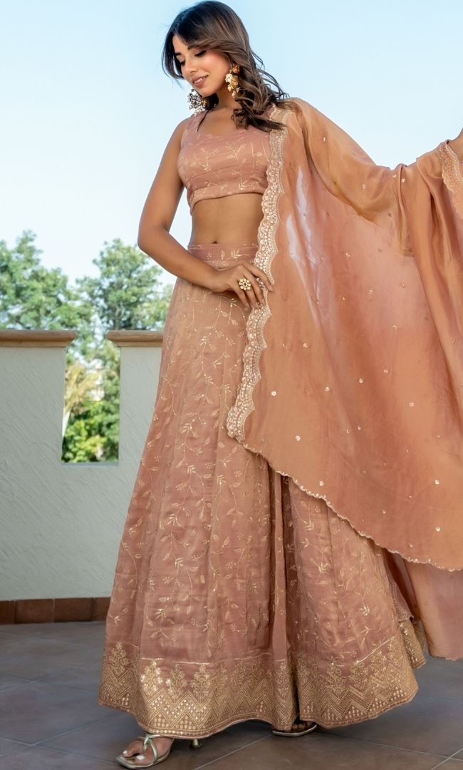 Rahat Zari Lehenga Set