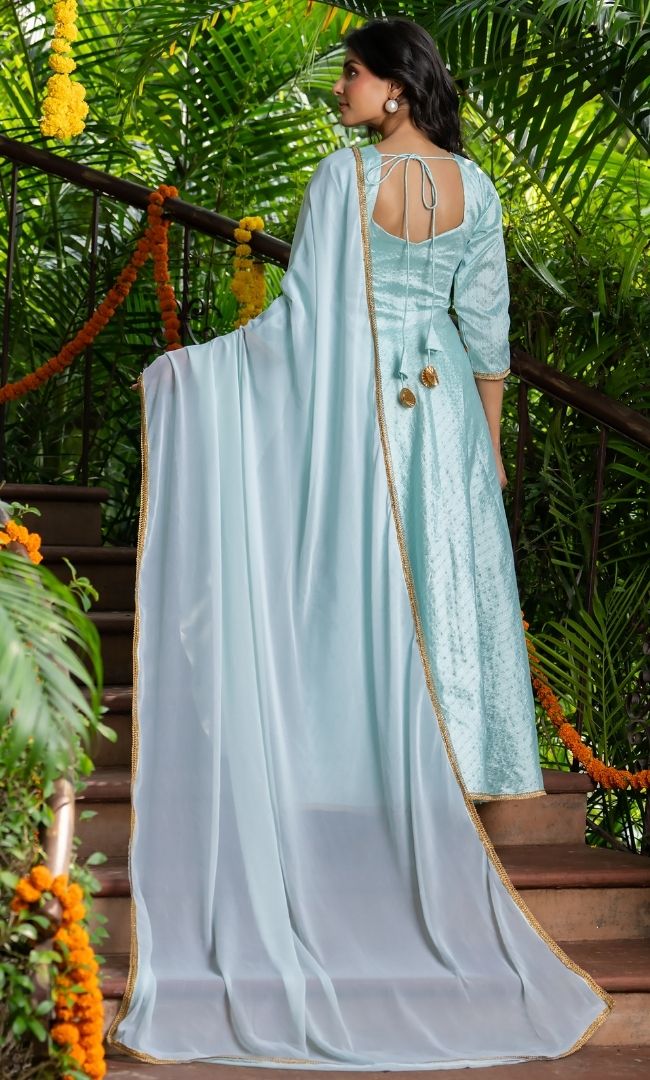 Turvya Turquoise Suit Set