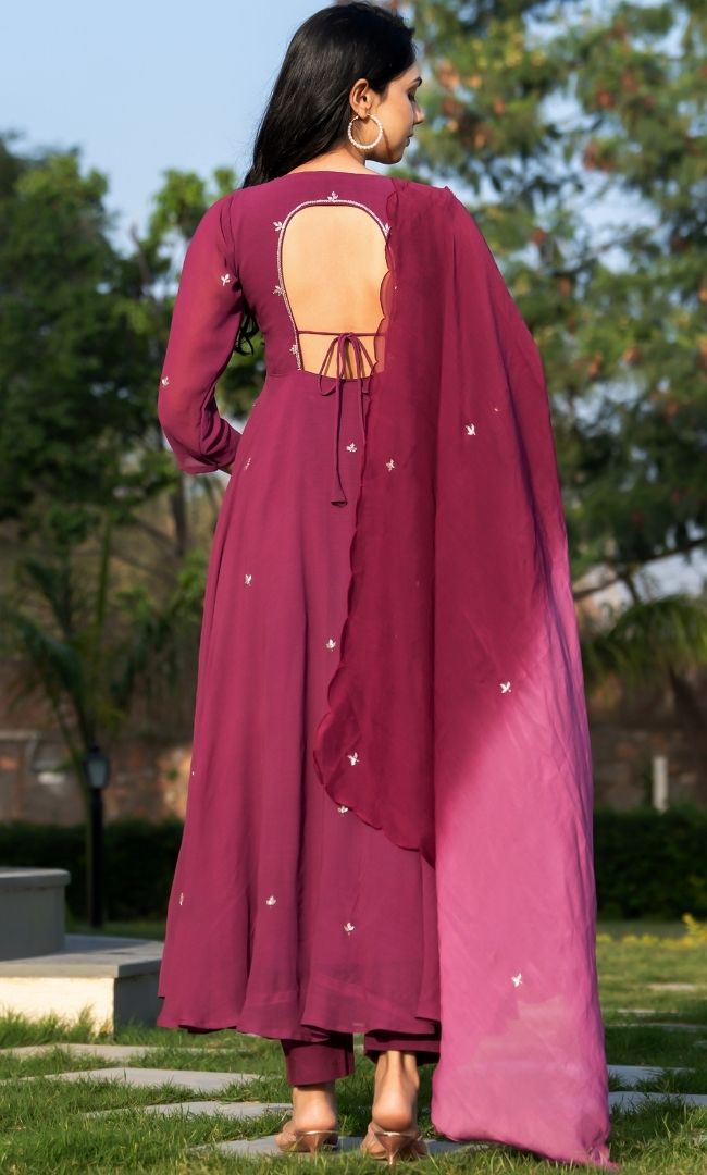 Rosewood Handwork Anarkali Set