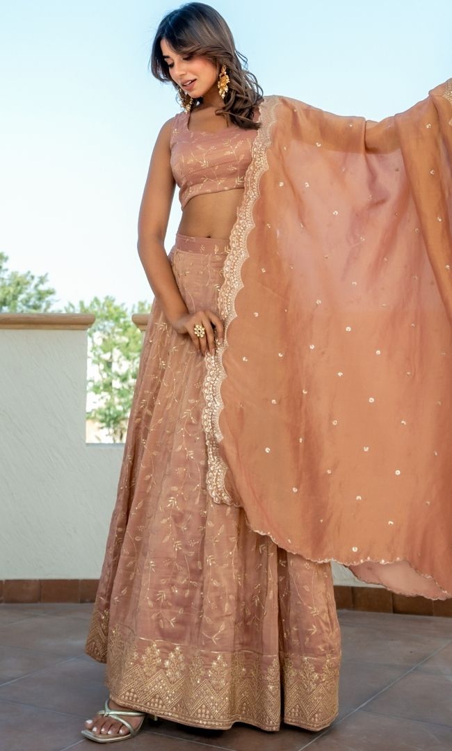 Rahat Zari Lehenga Set