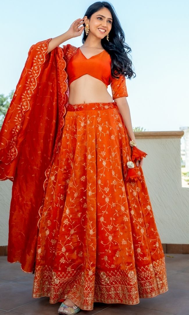 Khaab Zari Lehenga Set