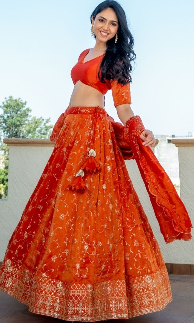 Khaab Zari Lehenga Set
