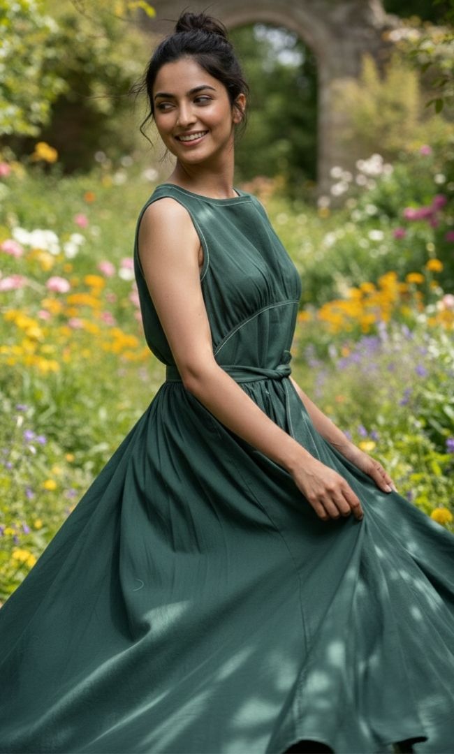 Olive Grove Maxi Dress