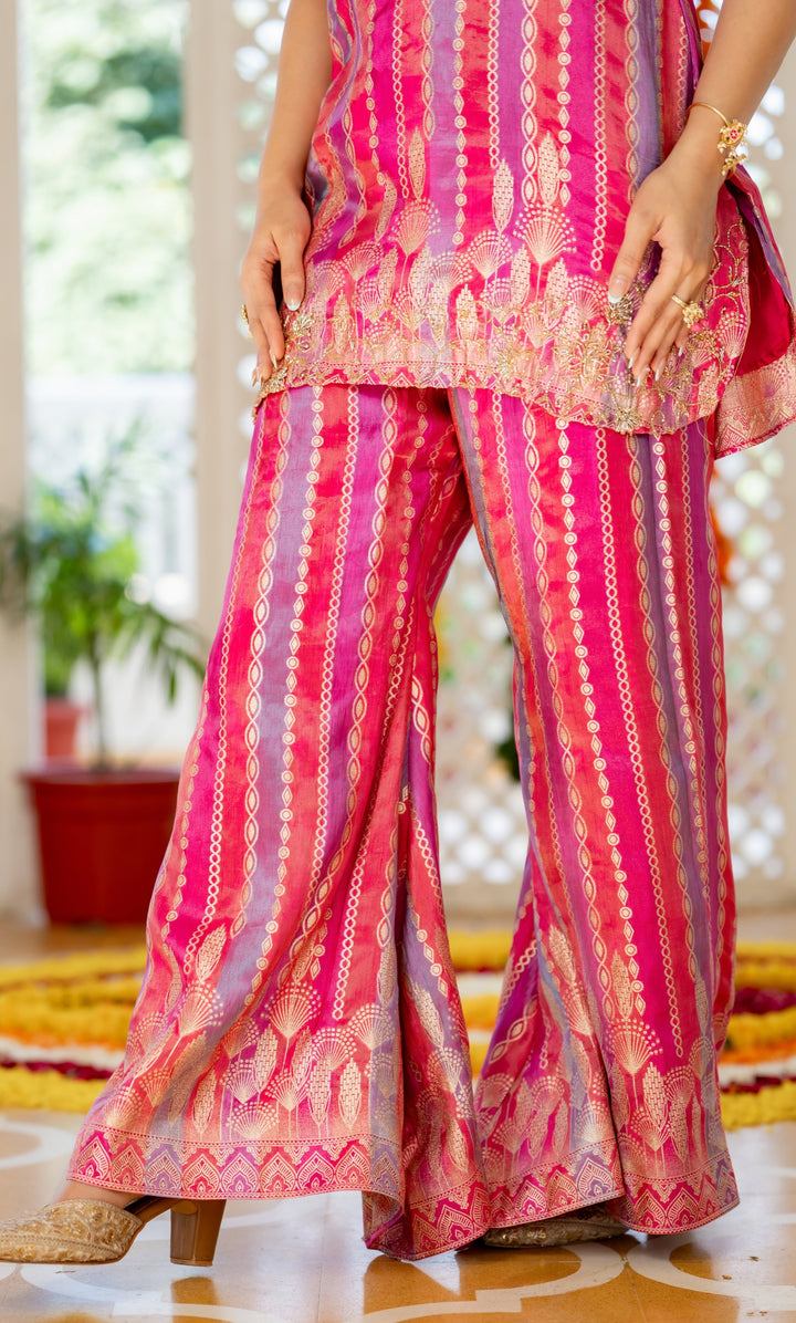 Nova Pink Embroidered Co-ord Set