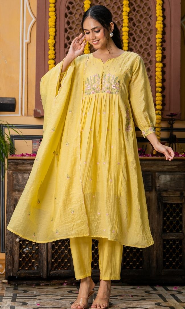 Swarnika Yellow Suit Set