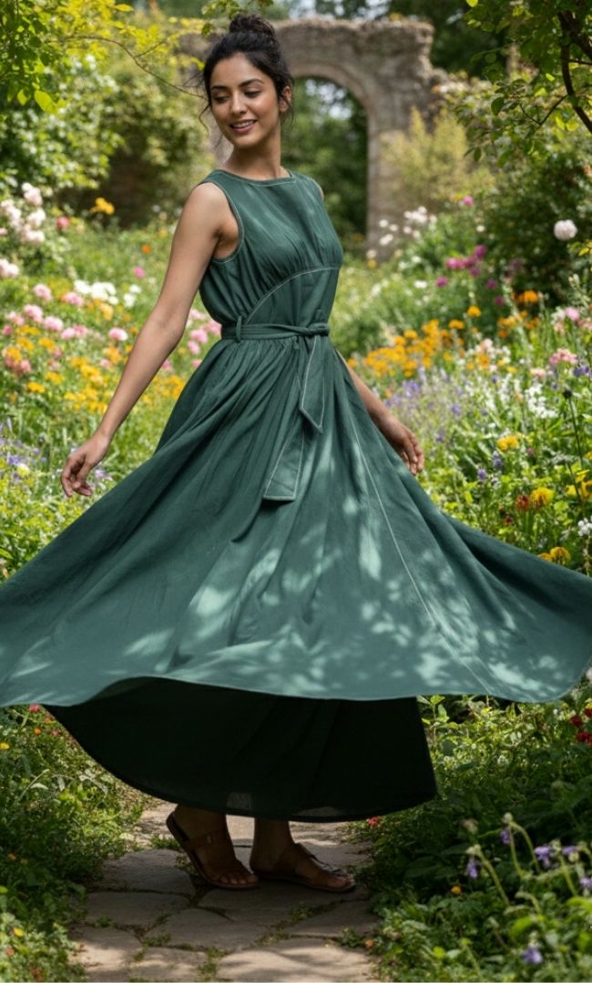 Olive Grove Maxi Dress